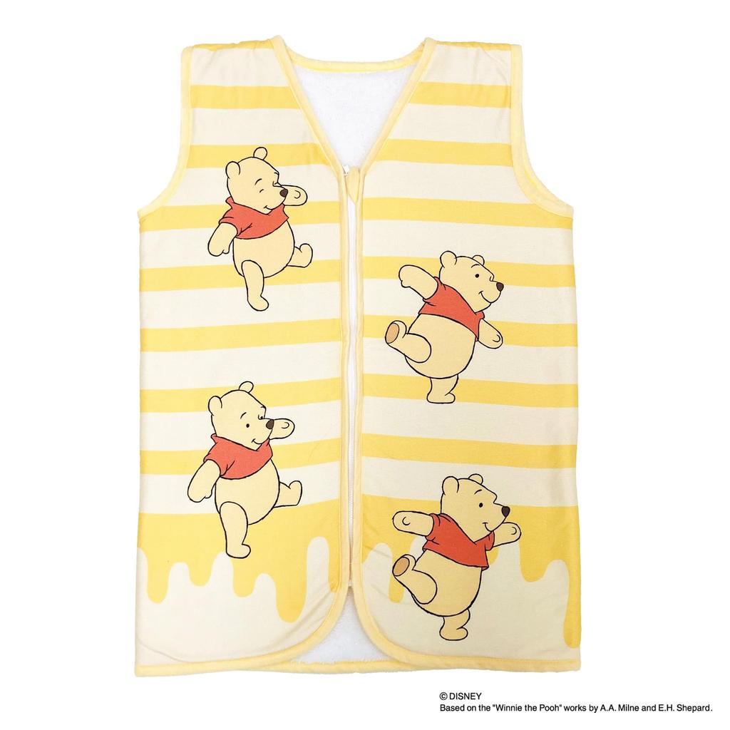 Morishita Sleeper Wearable Blanket Winnie the Pooh Yellow 50x70cm Kids Adult Pajamas Disney Character Goods 4621255 [MORIPiLO]