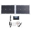 40W Portable Foldable Solar Panel with Controller 2 USB Ports Monocrystalline High Conversion