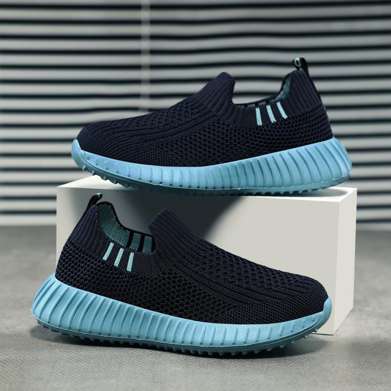 Boys Shoes 2025 Summer Net Shoes Children One Pedal Boys Single Net Hollow Sports Shoes 2025 Foreign Trade