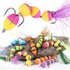 FTK 18 Pieces Complete Set of Soft Bass Lure with Sharp Hook Weight 5.8G Large/Small 55mm Size