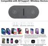 2 In 1 Dual Wireless Charger 40W For iPhone 16 15 14 13 12 11 XS XR X 8 Airpods 3 Pro Samsung S23 S22 S21 Double Fast Charging Pad