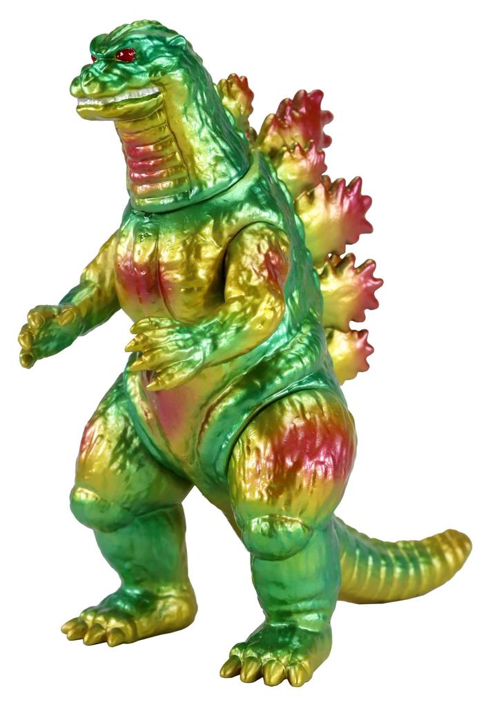 CCP Middle Size Series Godzilla Lime Green Metallic 120mm PVC Painted Finished Soft Vinyl Figure [11th] (1995) Ver. Approx.
