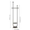 Stand Portable Clothes Rack Bedroom Floor Holder Clothes Hanger Hat Rack Home Modern Perchero De Pie Clothing Store Furniture