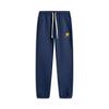Li Ning Basketball Series Casual Simple Lace-Up Cuffed Letter Print Knitted Sports Pants Men Pants Deep-Navy AKLV215-2