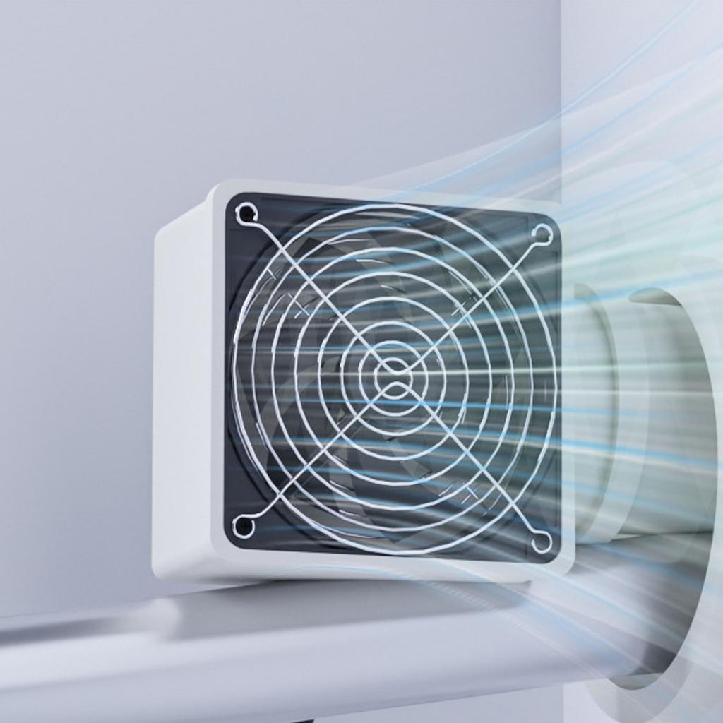 Efficient 12V Duct Ventilation Fan Small Mixing Flow Pipe Fan 50mm/63mm/75mm For Kitchen Bathroom Indoor Air Extraction