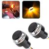 Sodcay 2pcs Motorcycle Turn Signal Lights Universal Motorcycle Handlebar LED Motorcycle Handlebar End