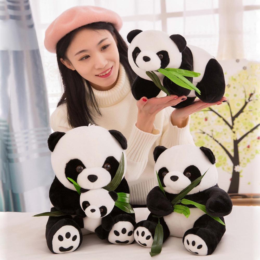 Bear Kneeling Sitting Soft Cloth Toy Plush Panda Present Doll Stuffed Animals Cute Cartoon Pillow