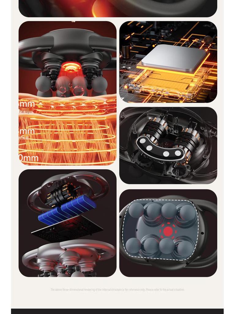 Rechargeable 8-Head Electric Fascia Gun for Muscle Relaxation