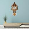 New Clock Wall Wooden Wood Pendulum Vintage Clocks Cuckoo Kids Bird Hanging Retro 3D Chiming Decor Forest Silent Decorative Room