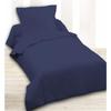 Duvet Cover 140 X 200 Plain Navy 100% Cotton / 57 Threads/cm2