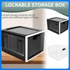 Lockable Storage Box 3.6 Gallon Large Capacity Lockable Storage Container Portable Locking Box with Combination Lock