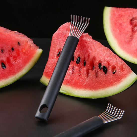 Инструмент для удаления арбуза без косточек с силиконовой ручкой Легкое средство для удаления семян арбуза для детей Сепаратор фруктов из нержавеющей стали Кухонный гаджет