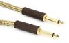 Shielded Cable Deluxe Series Instruments Tweed 08 Cable, Straight/Straight, 5',