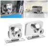 1pc Metal Showcase Display Cabinet Sliding Glass Door Lock With 2pcs Key For 5-8mm Glass Zinc Alloy Cabinet Lock
