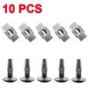 10PCS For Peugeot 206 207 407 807 Citroen C2 C5 Car Engine Undertray Cover Clips Bottom Shield Guard Metal Screws Bolts Fastener