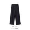 Kaslead New Arrival Women's Clothing Fashion Style Stylish Simple and Versatile Loose Mid Waist Denim 8246247
