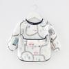 Baby's Bib Waterproof Long Sleeve Boys and Girls Child Apron Smock Children's Cotton Bib Washable Feeding Infant