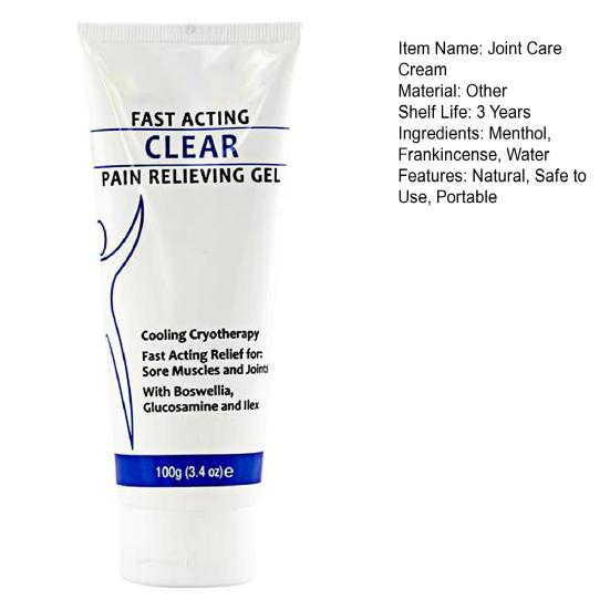 1/2Pcs 100G Joint Care Cream Sports Soothing Cooling Gel with Menthol Frankincense Fast Acting Absorbing Men Women Body Pain Relieving Gel