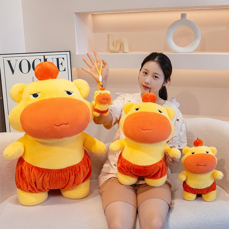 Stuffed Lulu Capybara Animal Pp Cotton Filling Soft Plush Toy For Decor Home