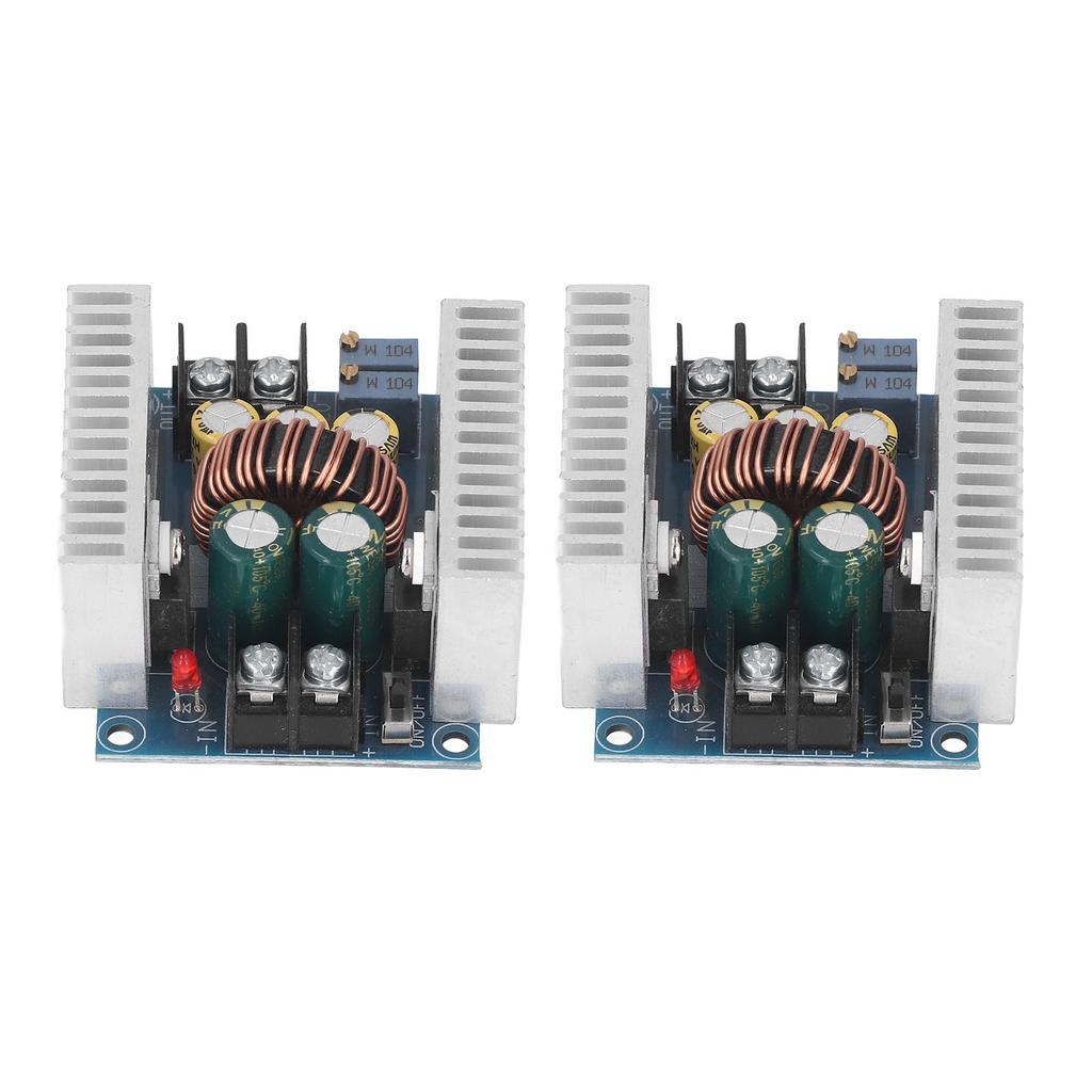 2Pcs DC To DC Buck Converter Voltage Regulator Board 6‑40V To 1.2‑35V 300W 20A Set Kit