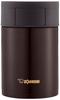 ZOJIRUSHI Stainless Steel Food Dark Jar, 450ml, Cocoa, SW-HC45-TD