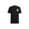 Summer Basketball Print Short Sleeve T-shirt Men Tops Black GS7188