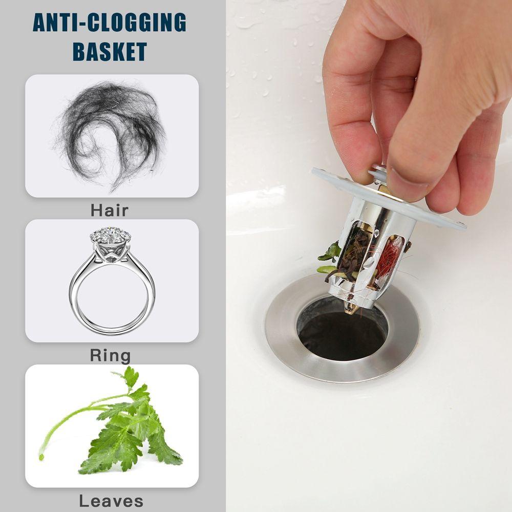 Sealing Drainage for Shower Room Sink Drain Cover Hair Catcher Pop-up Sink Drain Floor Drain