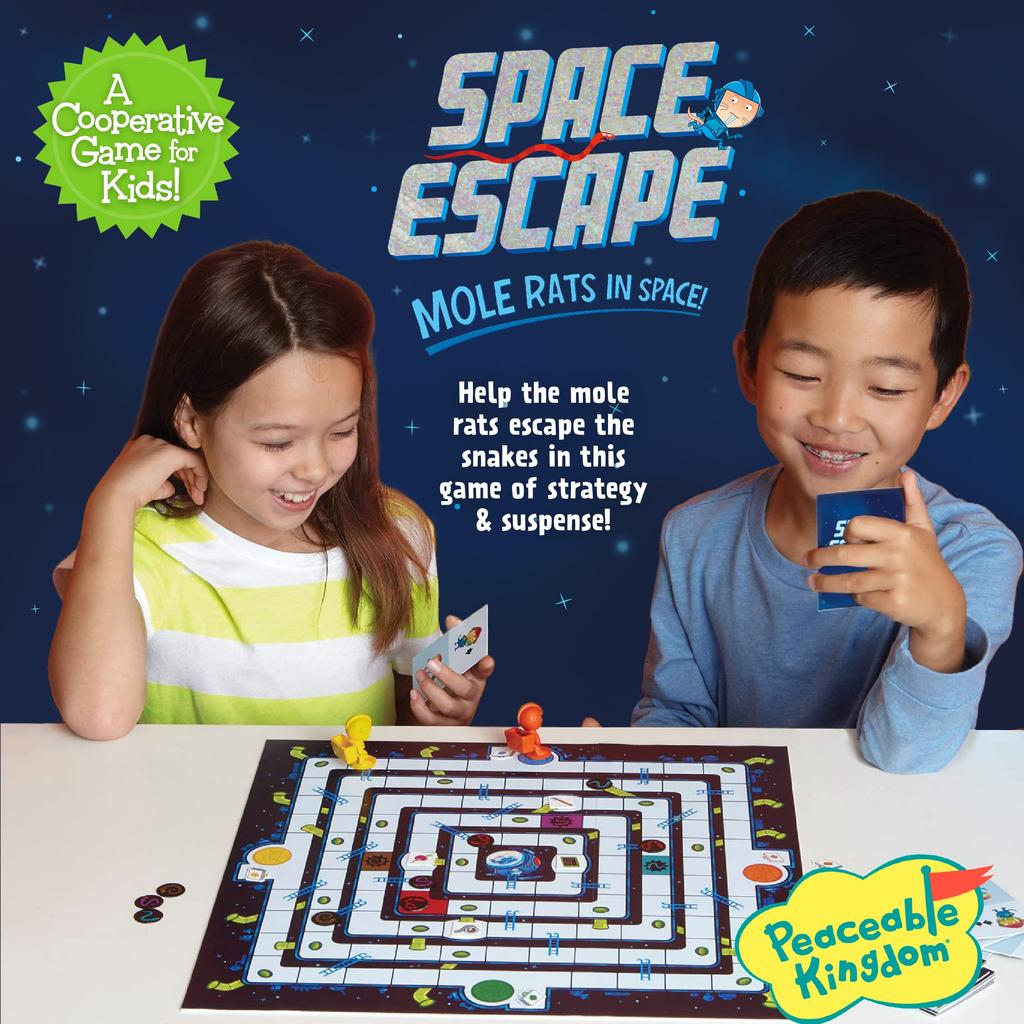 Peaceable Kingdom Cooperative Board Game for Kids Space Escape GMC29 Genuine Product