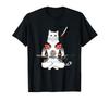 Japanese Samurai Cat Sword Ninja Yakuza Tattoo T-Shirt