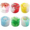 Soft 70ml Crystal Slime Foam Ball Glitter Clear Slime Set Strawberry Kiwi Stress Relief Slime Kit