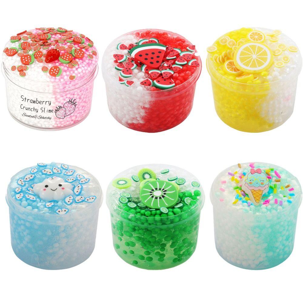 Strawberry Kiwi Crystal Slime 70ml Party Favor Gifts Soft Slime Kit