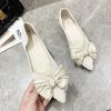 Woman Flats Non Slip Shoes for Women Fashion With Bow Stylish On Promotion Vacation High Quality a 2024 Summer Discount