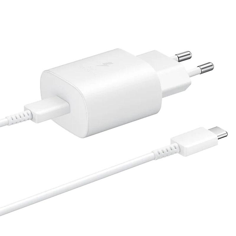 Charger 25W EU/US Power Adapter For Samsung Galaxy S22 S23 S21 S20 A72 A53 A33 A52 A32 F52 Type C Cable Super Fast For Samsung Galaxy S10 S9 S8