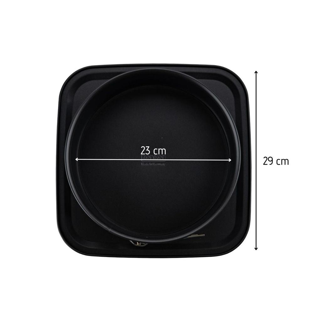23 Cm Round Springform Pan with Transport Lid Zenker Bake Click and Go Ref. 7906