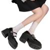 2024 Brand Shoes for Women Mary Janes Women's High Heels Fashion Buckle Strap Dress Pumps Women New Round Toe Solid Heels Women