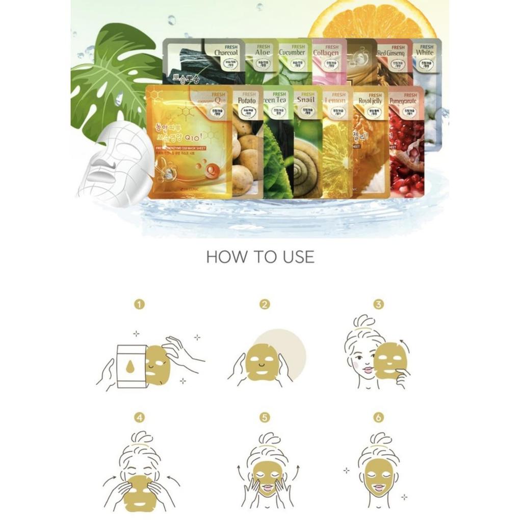 3w Clinic Fresh Q10 Mask Sheet (3 Options)