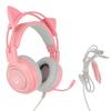 SYG25 Cat Ear Gaming Headset USB+3.5mm Plug Gaming Headphone Supports Volume Adjustment Microphone