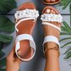 Women's Sandals 2025 New Summer Casual Open-toed Women's Flats Fashion Floral Design Casual Comfortable Women's Sandals