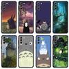Totoro Mobilephone Coque For Samsung S8 S9 Note 20 10 S10e S21 Plus S20 Fe S10 Lite S7 S22 Ultra 5g
