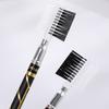 Stylish Good Color Rendering Eye Liner Pen with Sharpener and Brow Comb Brush for Women