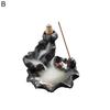 Teahouse Waterfall Lotus Backflow Incense Burner Ceramic Censer Home Decoration