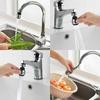 2pcs Swivel Faucet 360 Degree Removable Faucet Extension Tube Kitchen Bathroom Water Tap Filter Foam Sprayer Accessories
