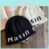 Street Letter Fashion Pattern Neutral Casual Knitted Hat For Autumn And Winter