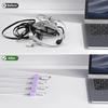 1/3/6Pcs Magnetic Phone Cable Clips Under Desk Cord Holder Wire Smooth Management Keeper For Office Home Kitchen Cable Organizer