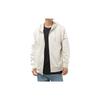 Solid Color Hooded Zip-Up Long Sleeve Sweatshirt Men Tops White BV2649-072
