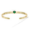 [R3437] - Gold Plated Bracelet 'Cléopatra' Golden Green - 55 Mm - 6 Mm