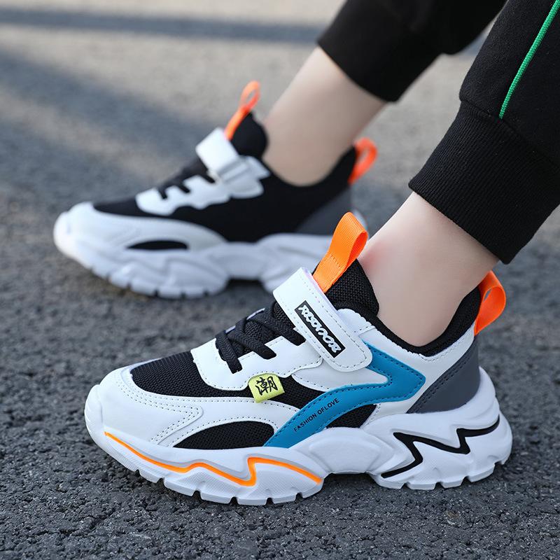 New Mesh Medium and Older Children's Sports Shoes, Light Primary School Children's Running Spring Boys' Soft-soled Breathable Shoes