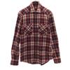 Made In Italy Check Pattern Long Sleeve Flannel Shirt XS Men's Used