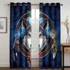Boho Animal Wolf Dreamcatcher High Shadowing Warming Wars для гостиной, спальни, оконная драпировка, декоративная многоцветная затемняющая штора