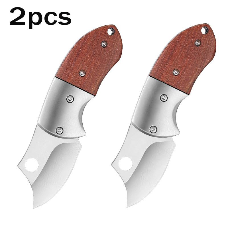 Stainless Steel Folding Knife Fillet Knife Fishing Boat Accessories  Outdoor Camping Knife Mini Express Parcel Pocket Knife
